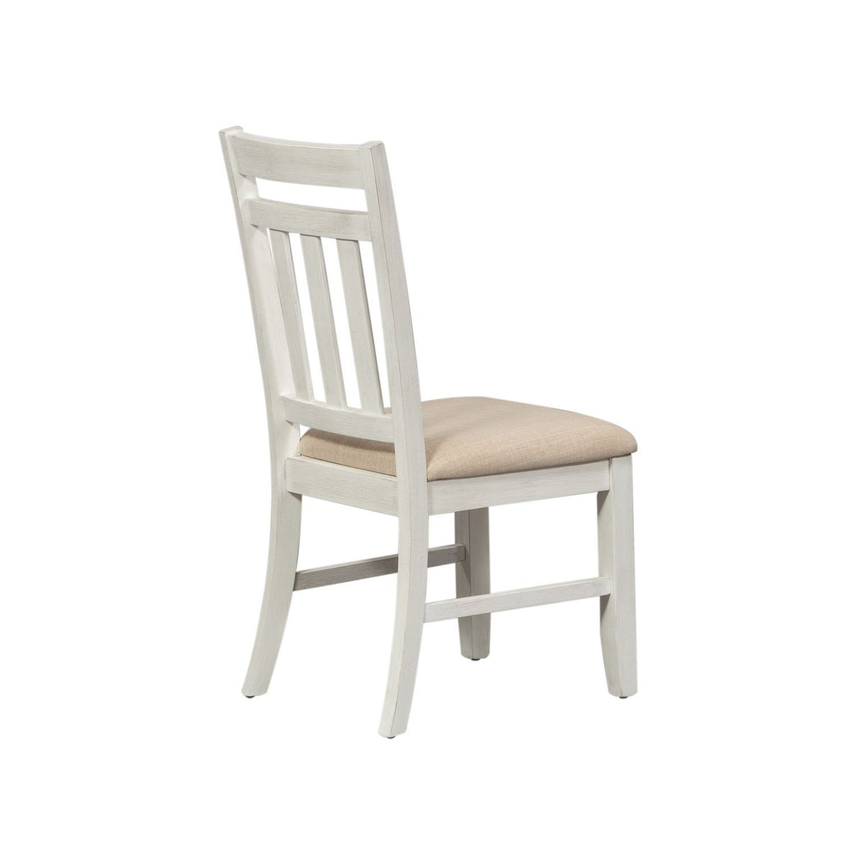 Summerville - Slat Back Side Chair - Soft White Wash / Wirebrushed Gray