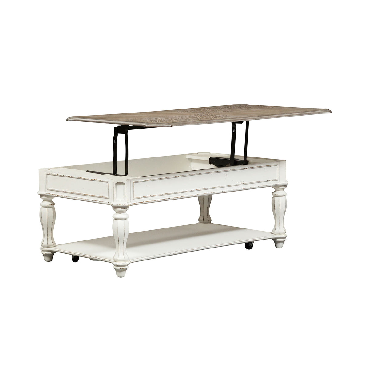 Magnolia Manor - Lift Top Cocktail Table - Antique White