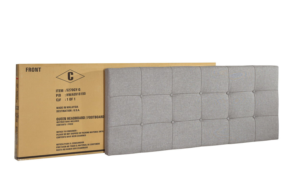 Florence - Queen Bed - Gray