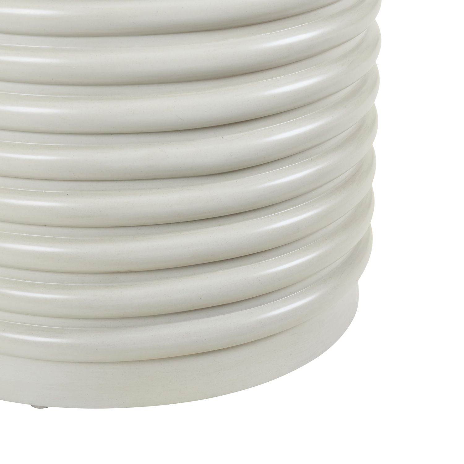 Berkley Square - Round Chairside Table - Linen & Khaki
