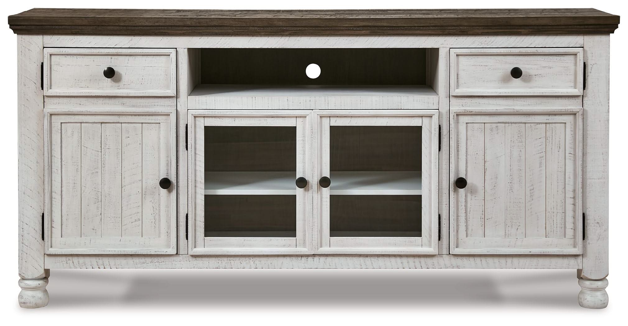 Havalance - Extra Large TV Stand - 4 Doors - Brown / Beige
