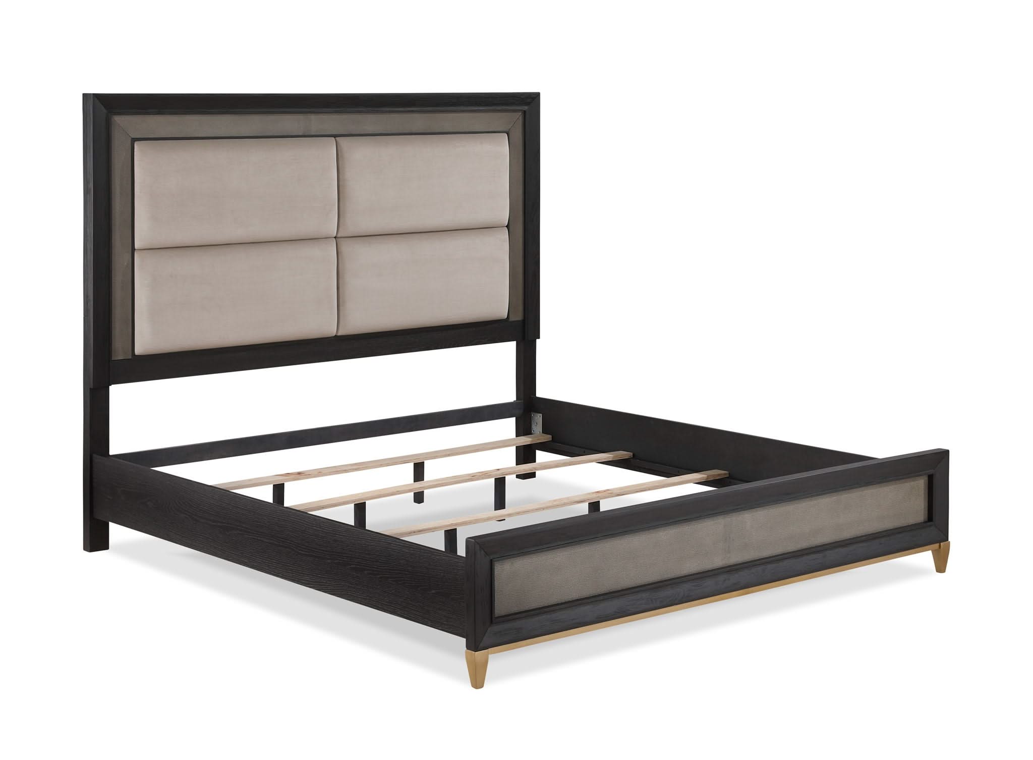 Payson - Queen 4 Piece Bedroom Set - Black / Gray