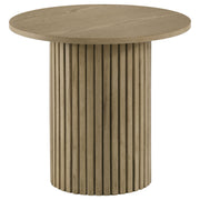 Hamlyn 43-inch Round Wood Counter Height Dining Table Natural Oak