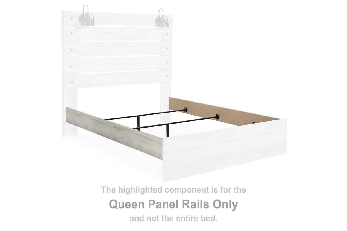 Cambeck - Queen Panel Rails - Whitewash