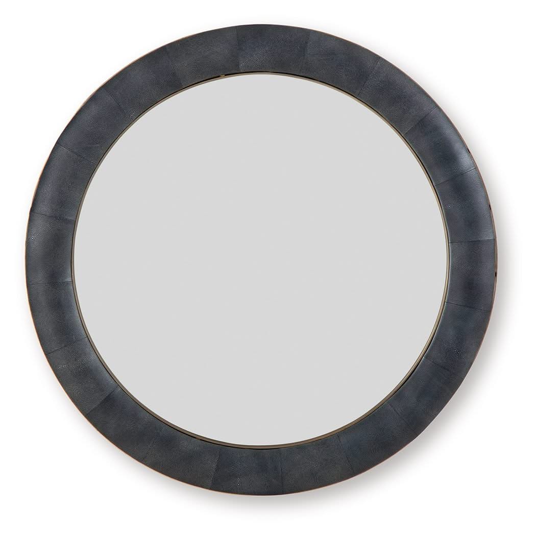 Corinsworth - Accent Mirror - Charcoal / Brass Finish