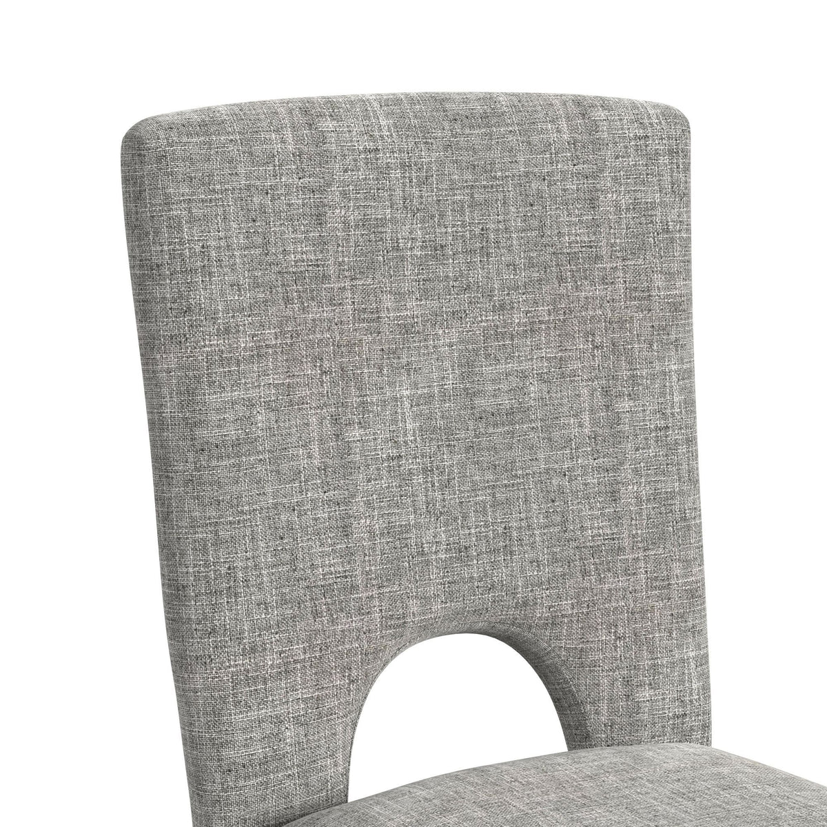Oregon - Fabric Dining Side Chair (Set of 2) - Gray / Black