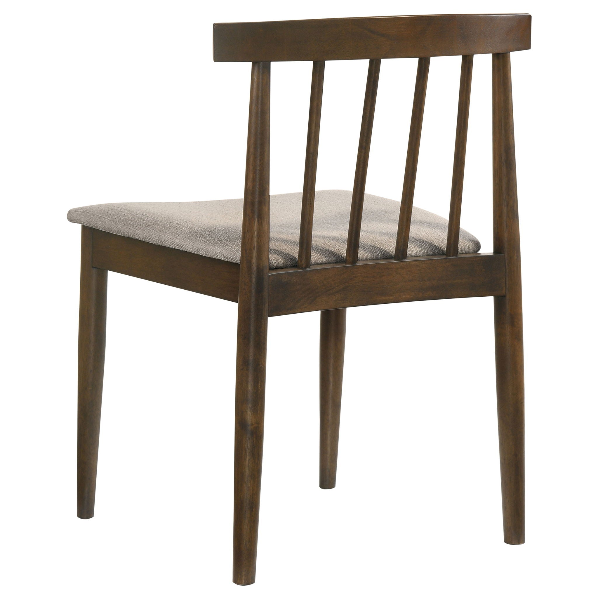 Cullen Dining Side Chair Upholstered Seat Dark Walnut (Set of 2)
