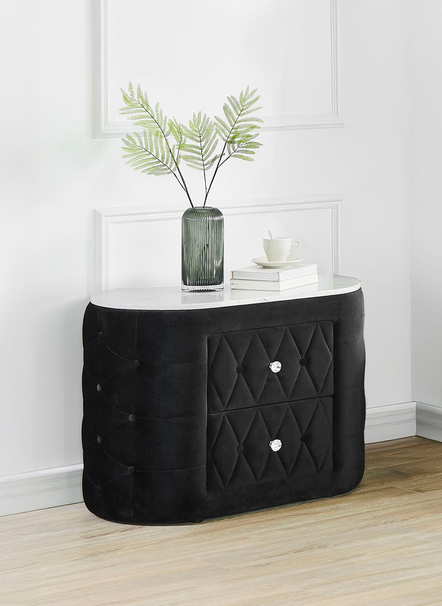 Natalia - Nightstand - Black