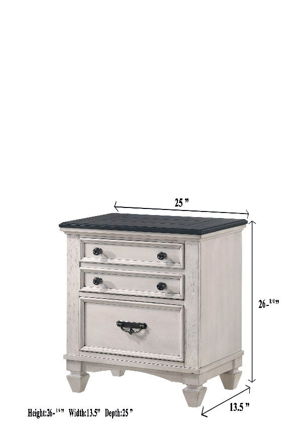Sawyer - Queen 4 Piece Bedroom Set - Antique White