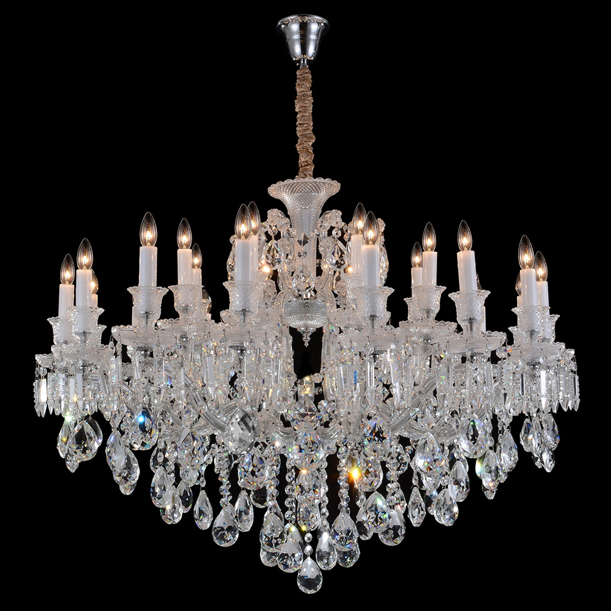 Michael Amini Lighting - Chambord 25-Light Traditional Crystal Chandelier - Clear
