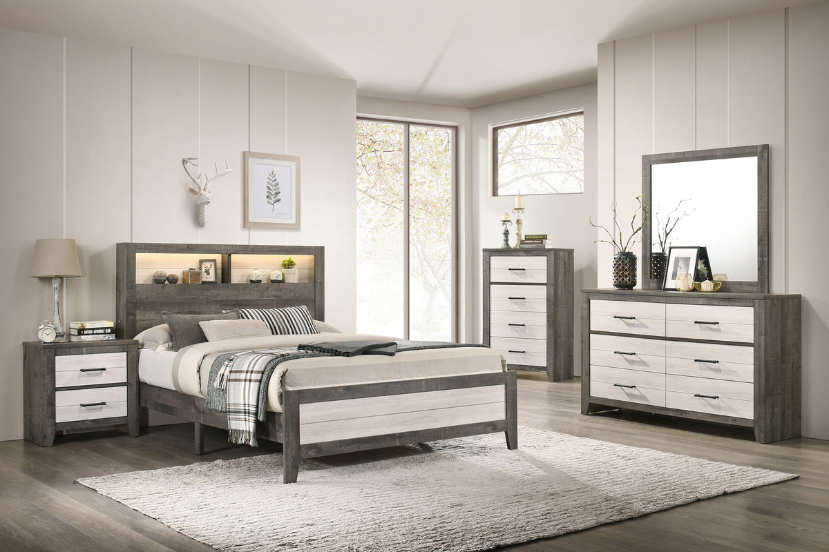 Rhett - Nightstand - Chalk / Gray