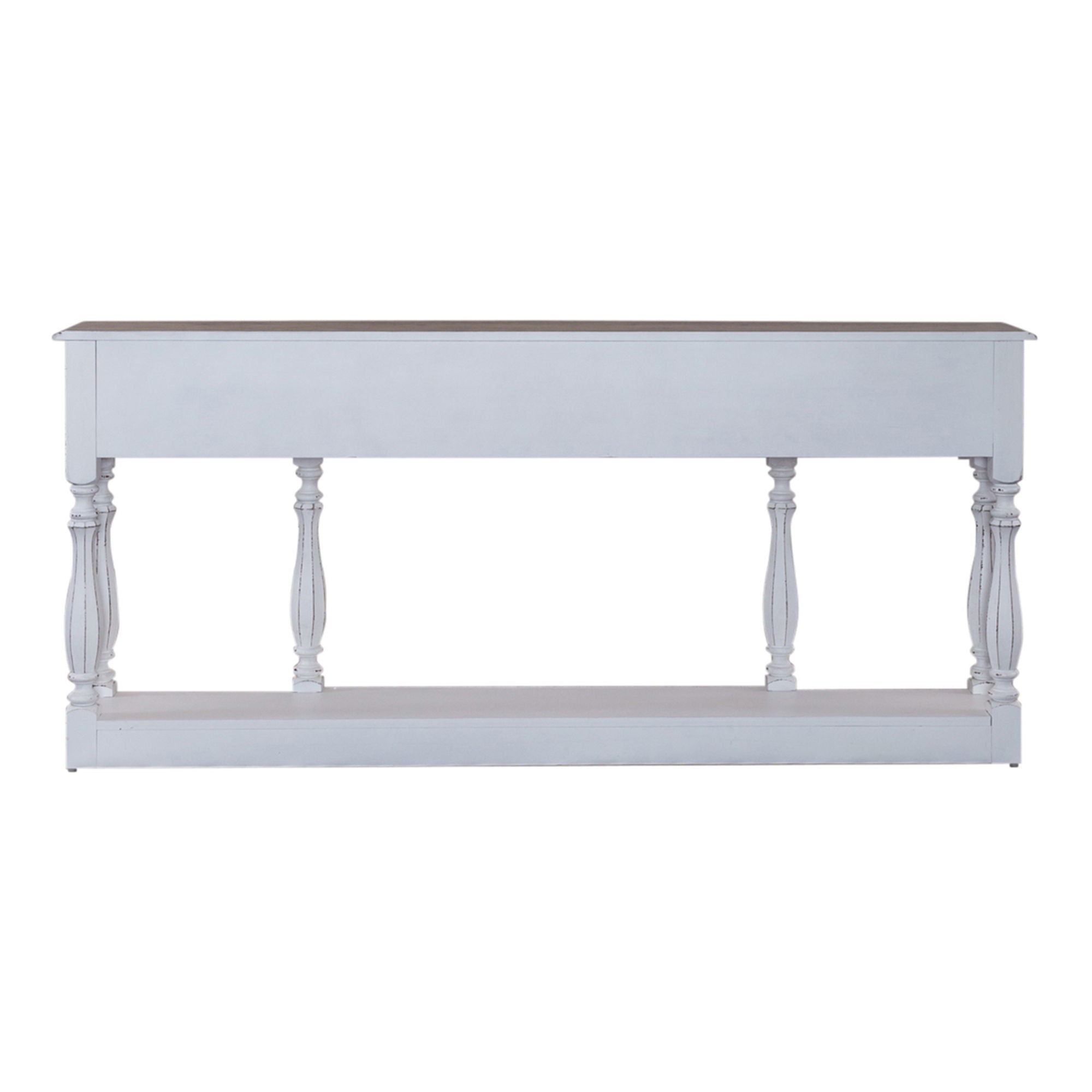 Magnolia Manor - 3 Drawer Hall Console Table - Antique White