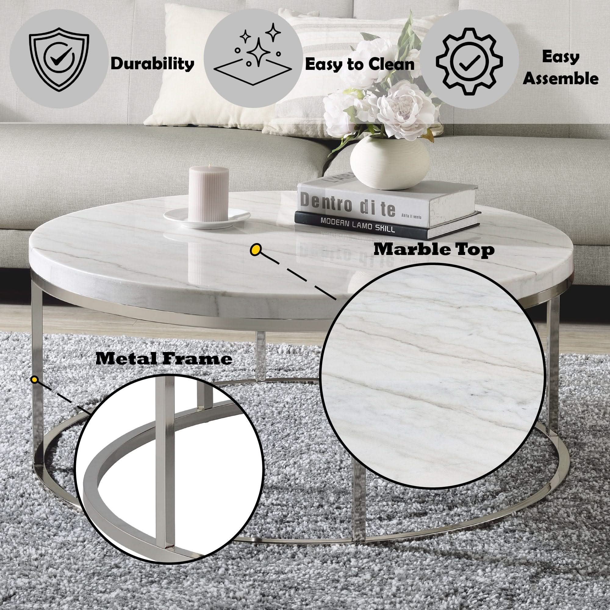 Zaidee - Coffee Table - White