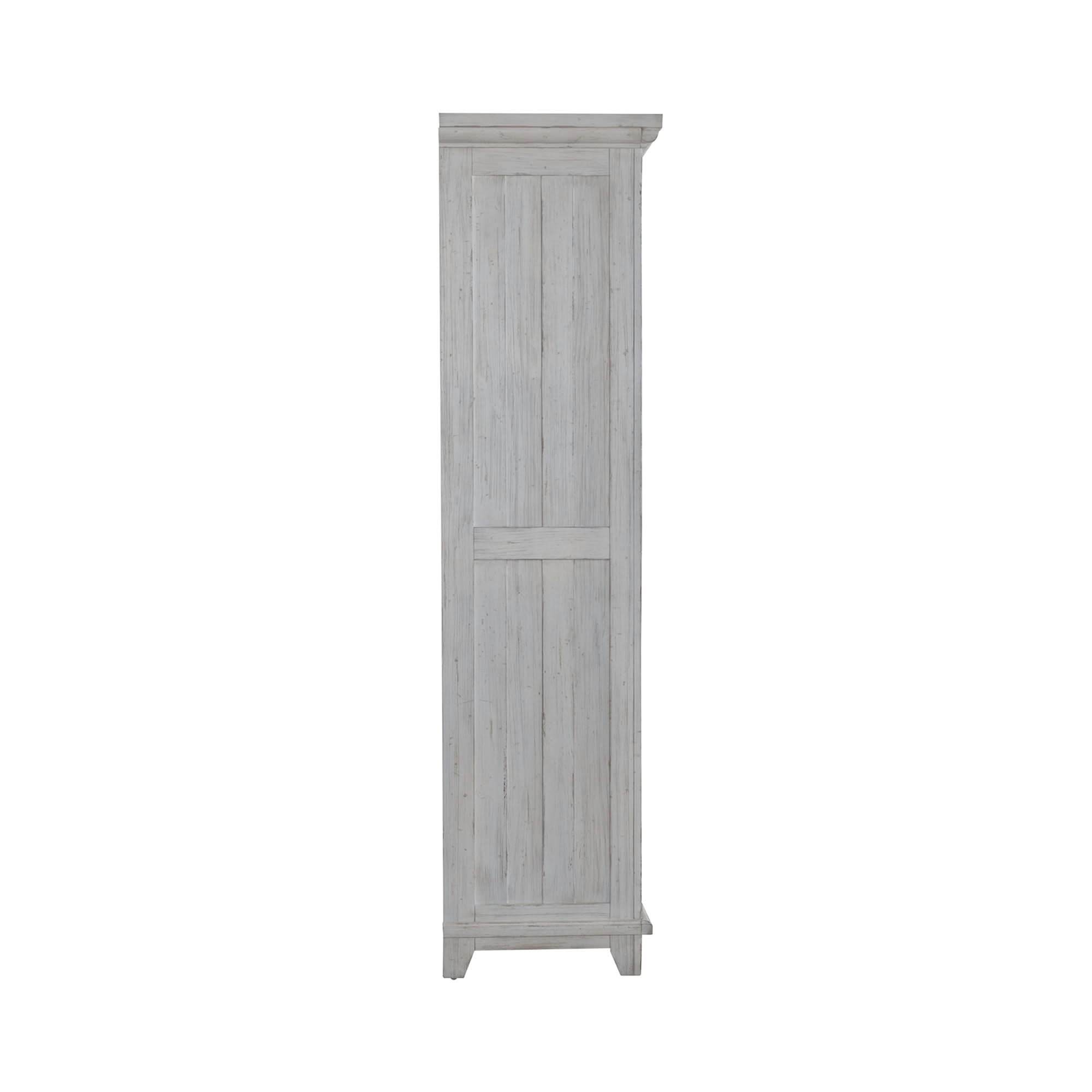 River Place - Armoire - Riverstone White & Tobacco