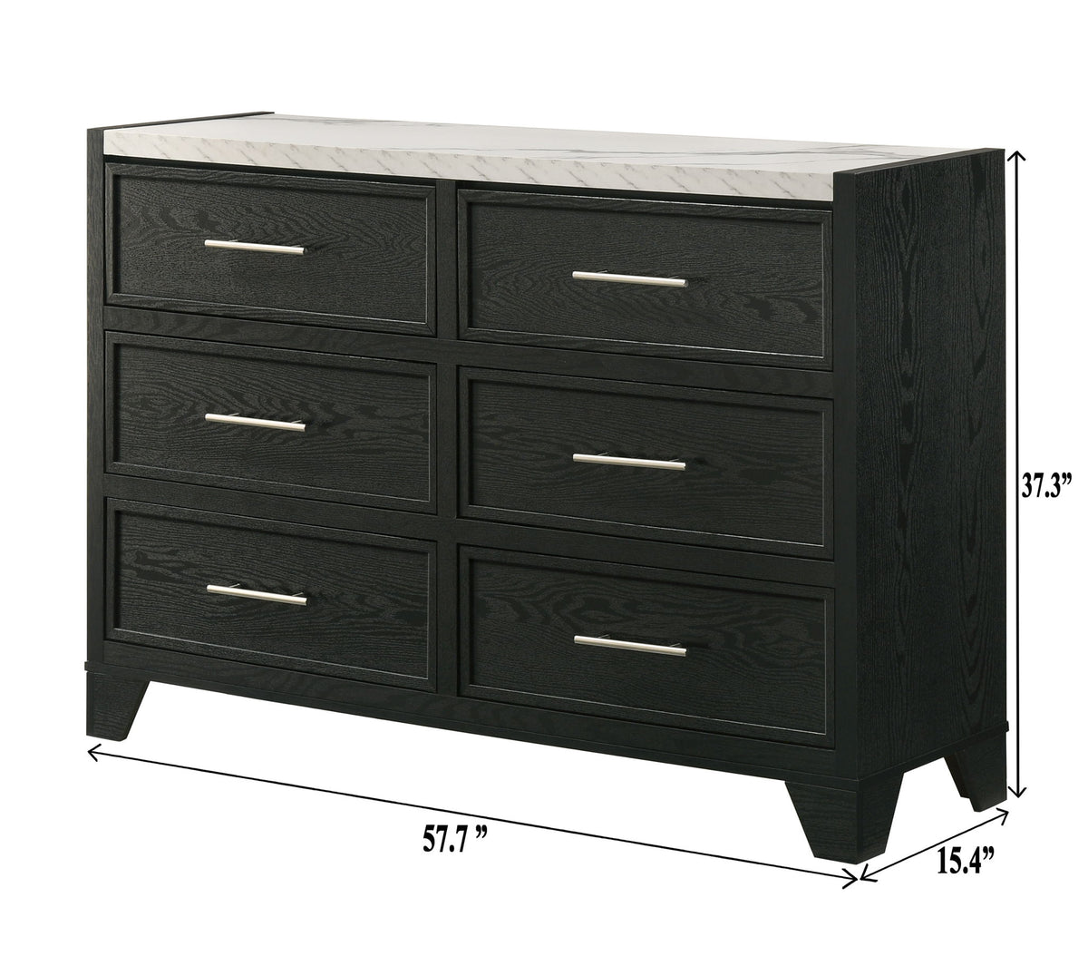 Lamar - Queen 4 Piece Bedroom Set - Black