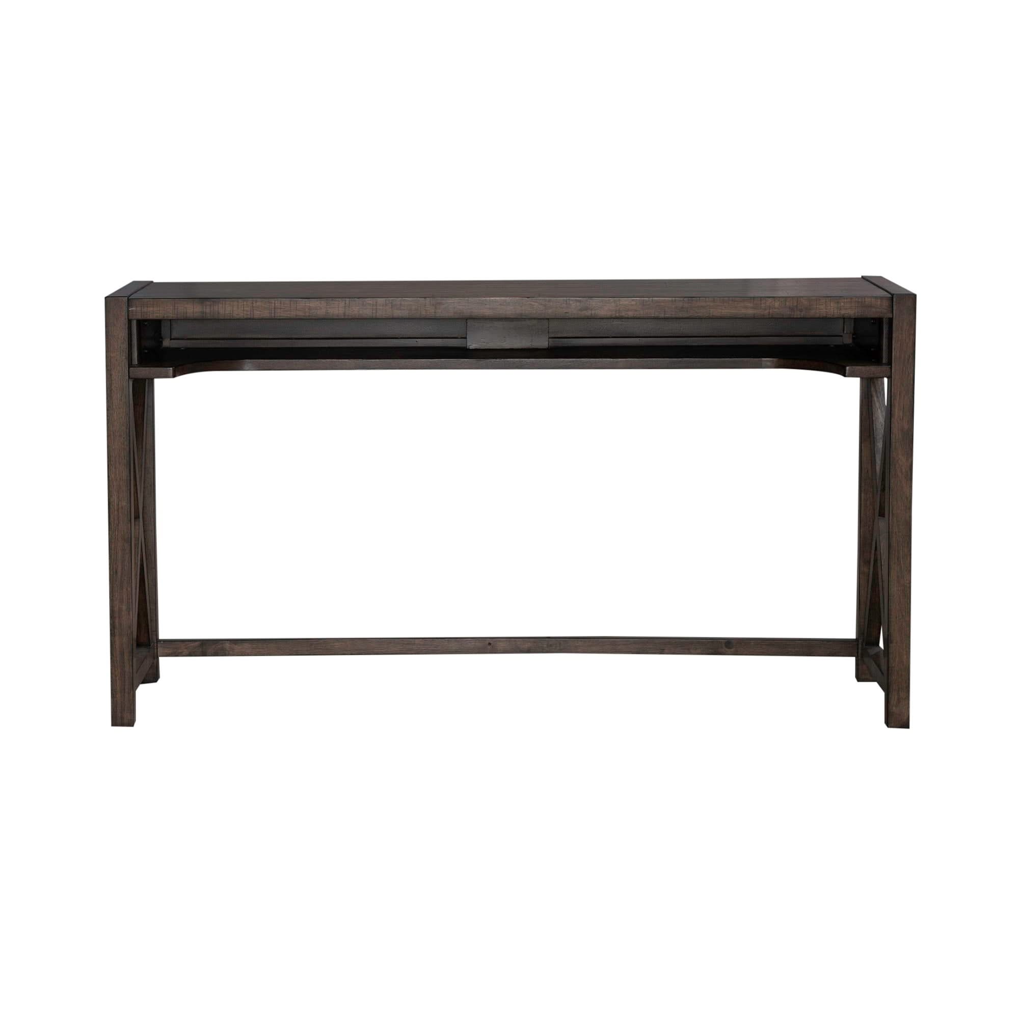 Lennox - Console Bar Table - Weathered Chestnut