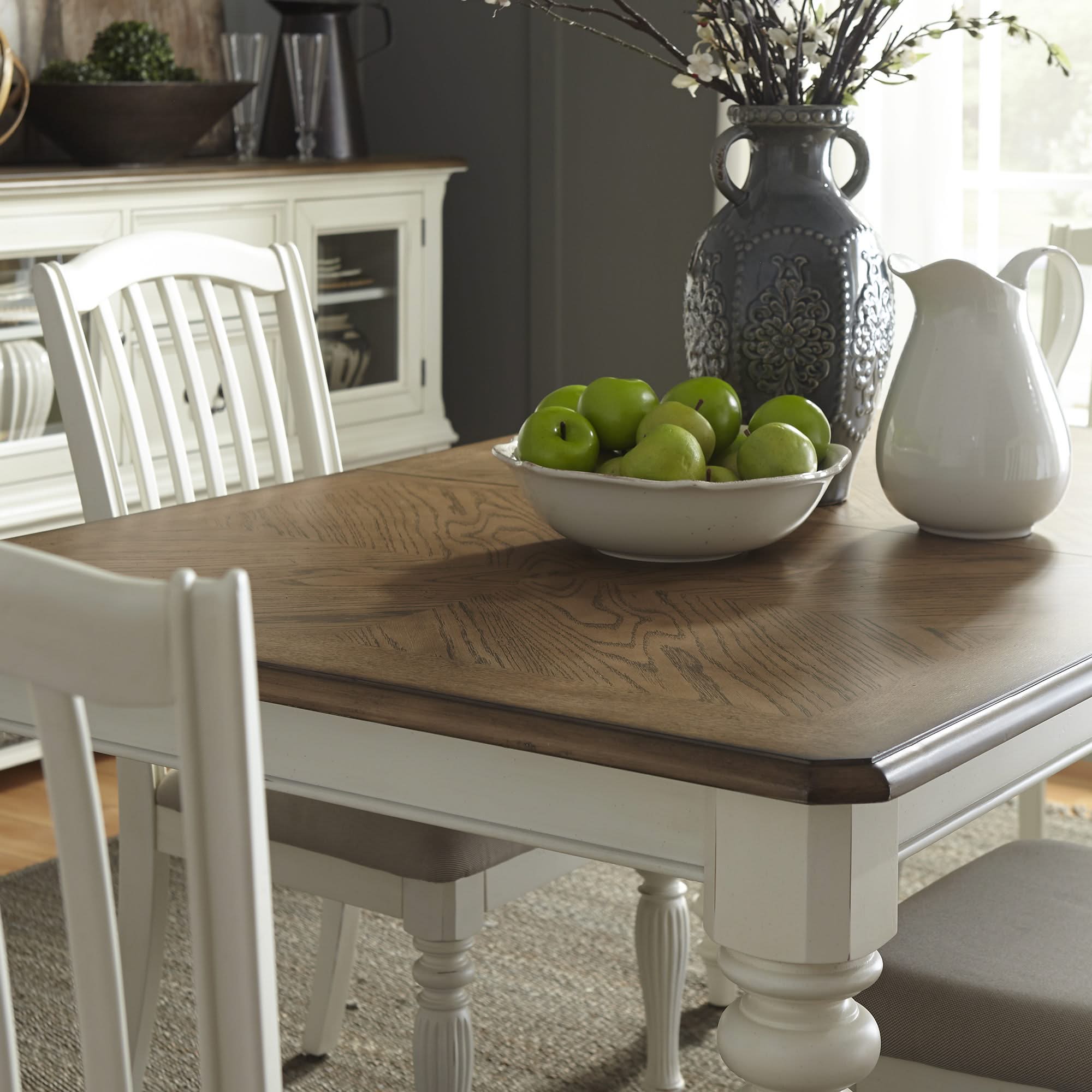 Cumberland Creek - Rectangular Leg Table - White