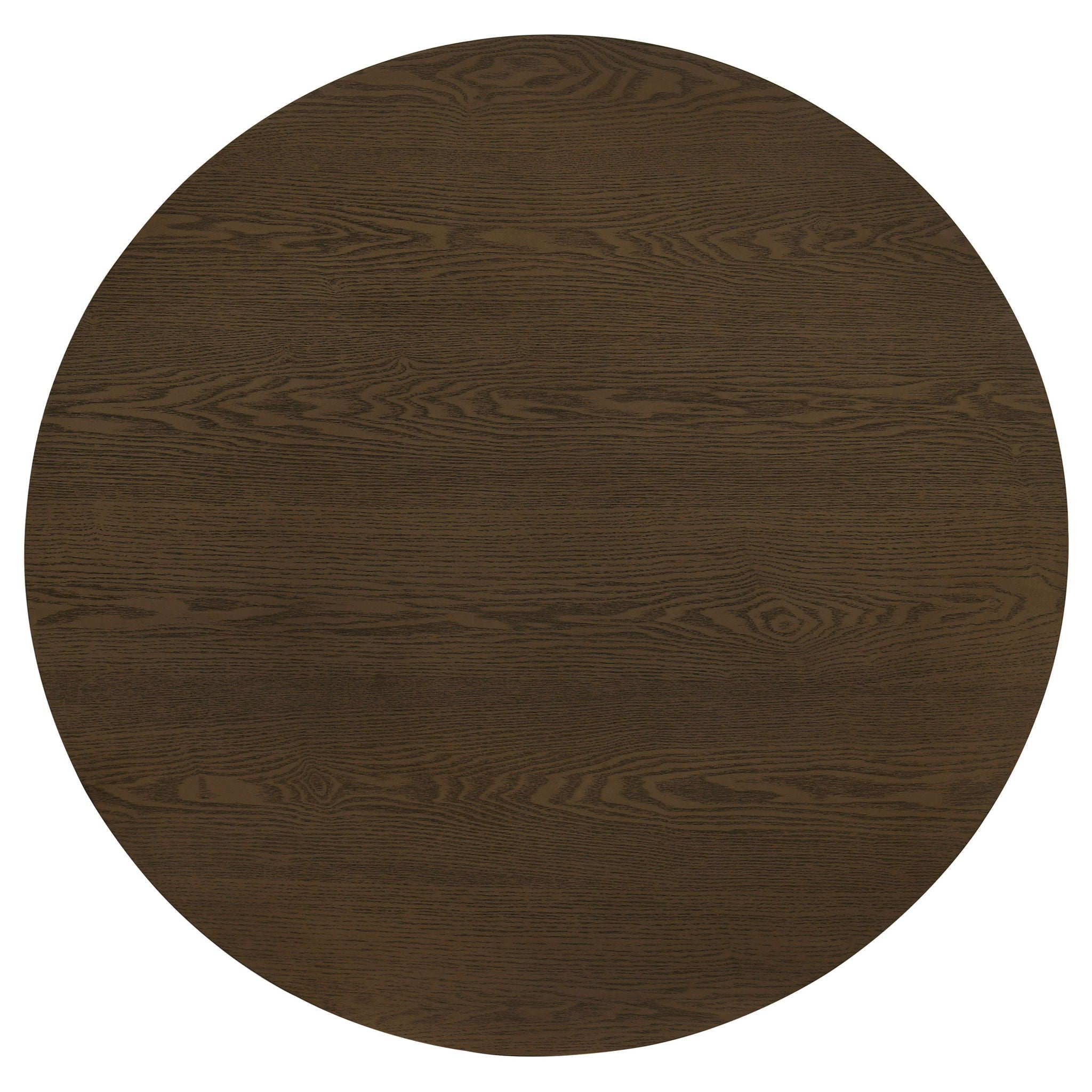 Hamlyn 2-piece Round Fluted Coffee and End Table Set Walnut