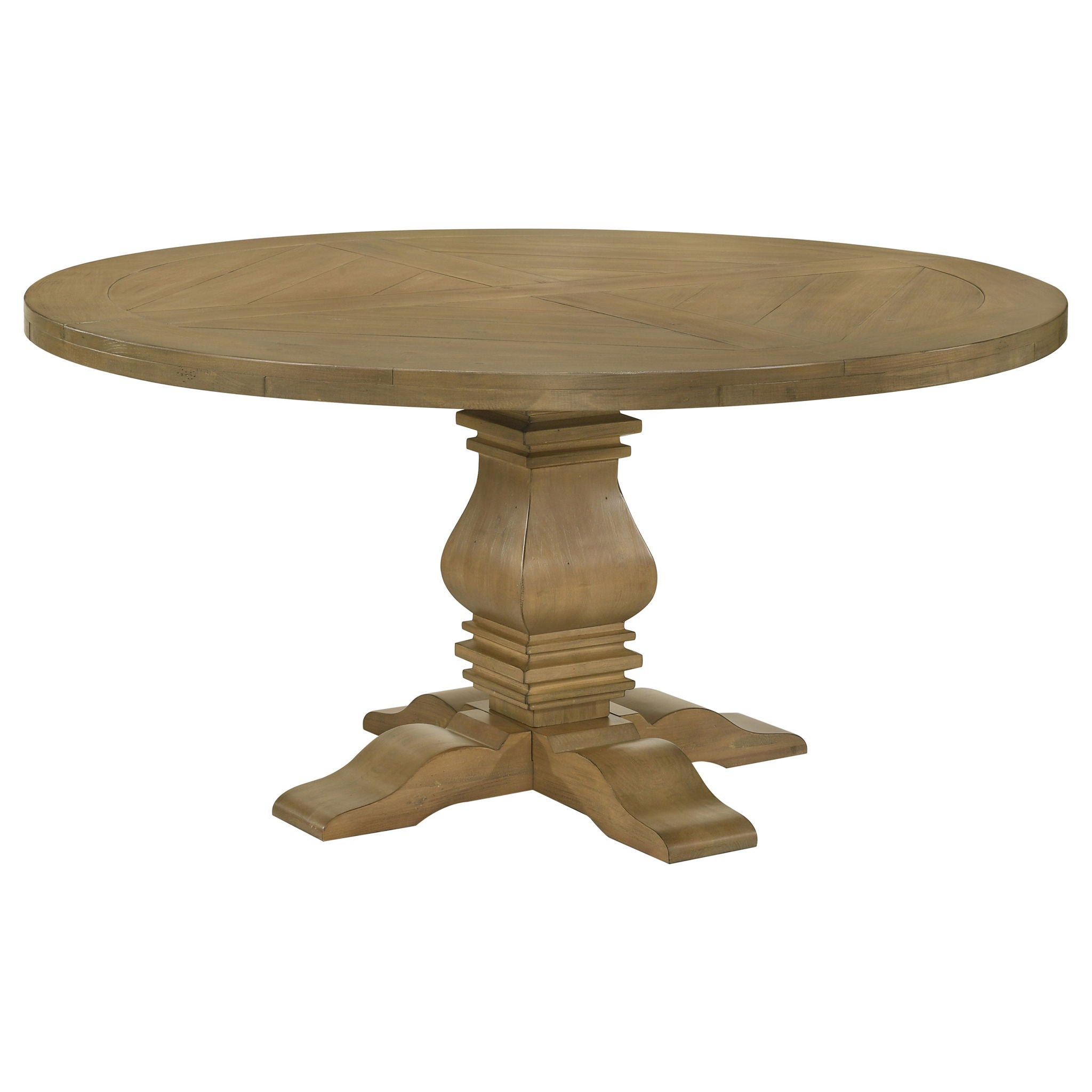 Florence Round 60-inch Wood Dining Table Rustic Honey - | Free Shipping ...