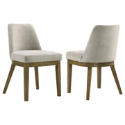 Castlewood Upholstered Side Chair Light Tan (Set of 2)