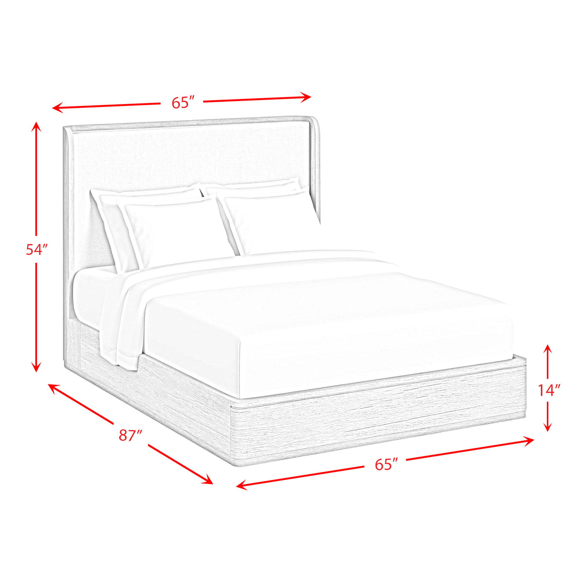 Rosalie - Fabric Upholstered Bed