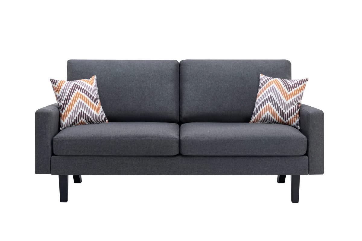 Bahamas - Minimalistic Sofa With 2 Throw Pillows