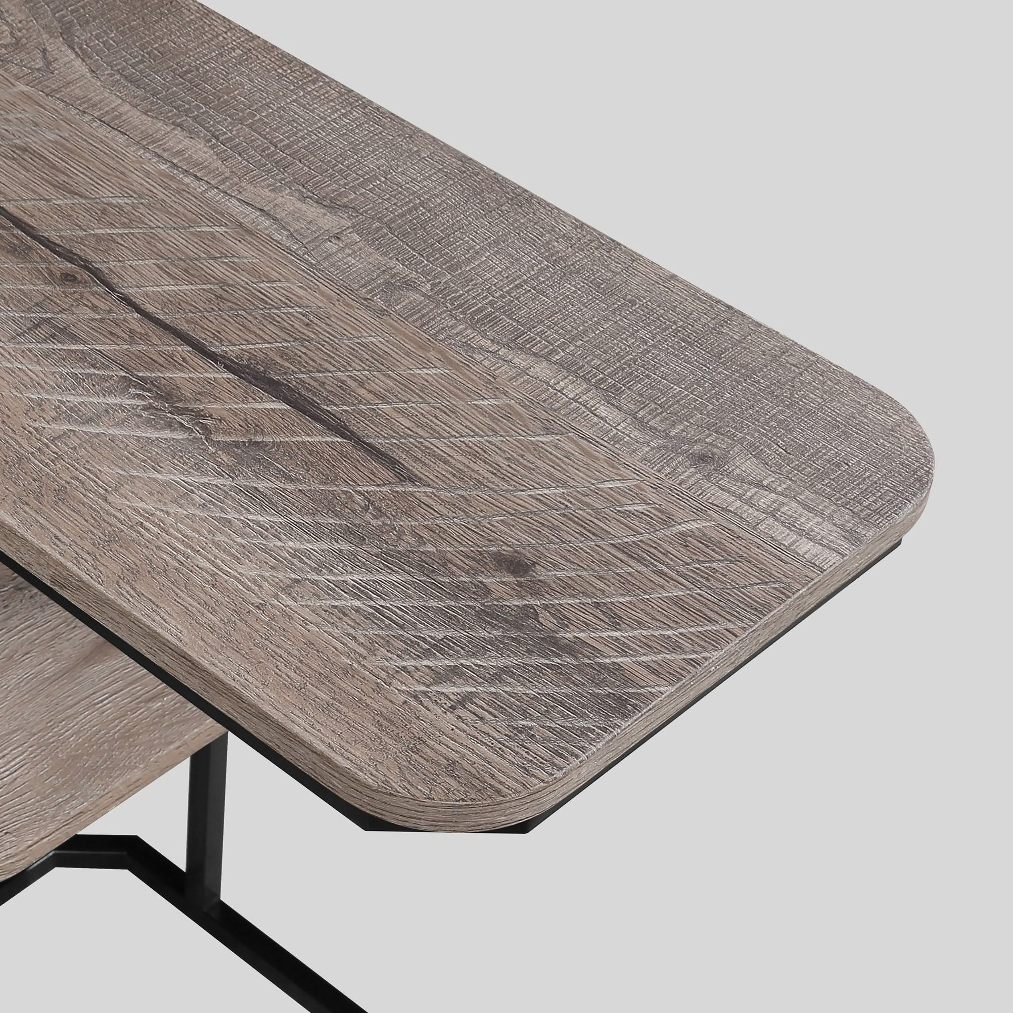 Ida - Chairside Table - Weathered Gray