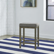 Hayden Way - Upholstered Console Stool - Gray