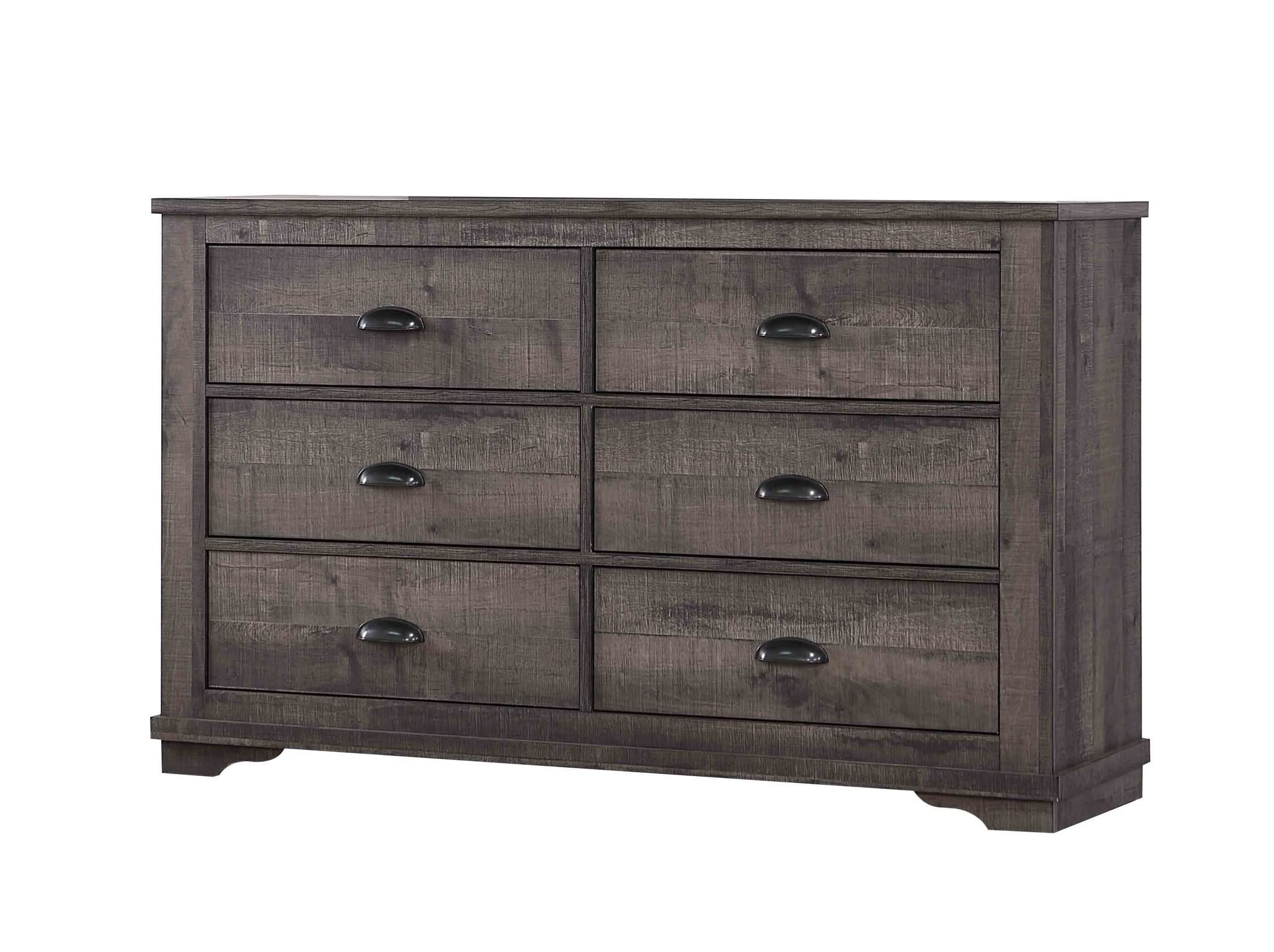 Coralee - California King 4 Piece Bedroom Set - Dark Gray