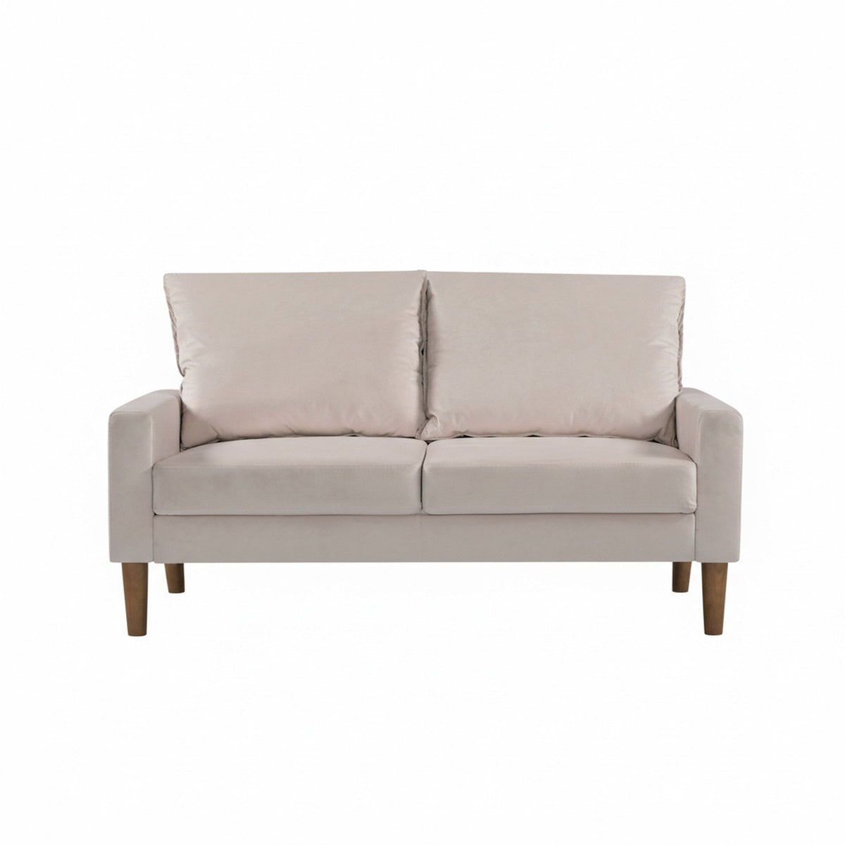 Upholstered Loveseat Sofa, 2 Seater Couch For Living Room Apartment