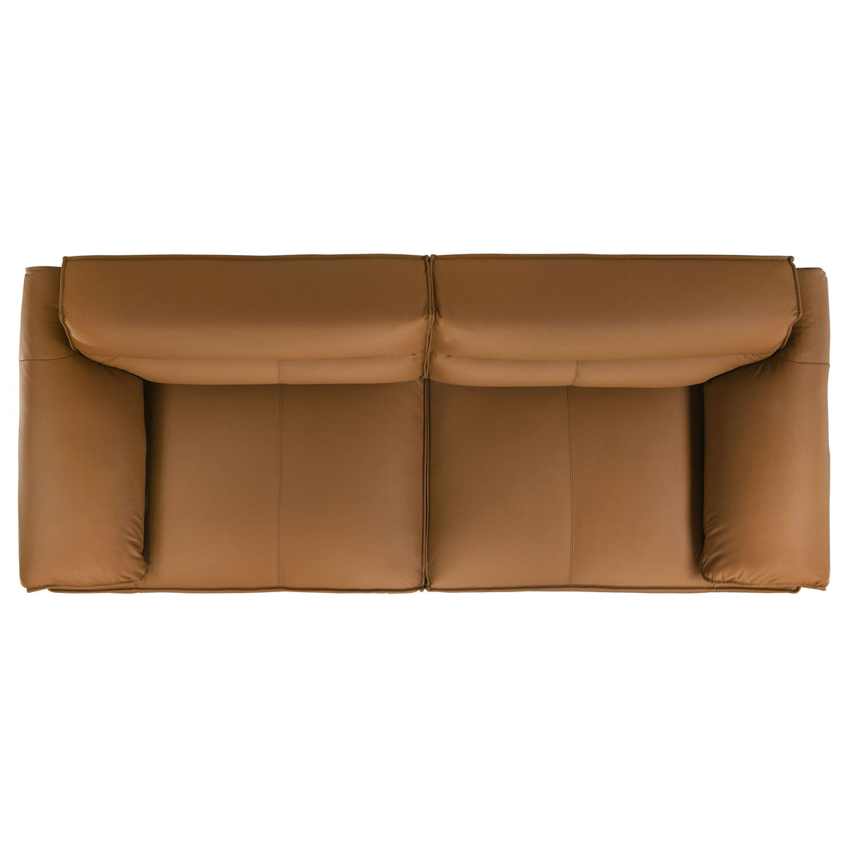 Buxton 2-piece Leather Upholstered Sofa Set Orange