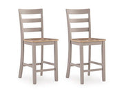 Harperfeld - Barstool (Set of 2) - Natural / Gray