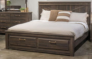 Vonitta Bay - King Panel Headboard - Dark Brown