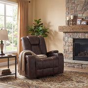 Carrara Brown Manual Rocker Recliner