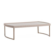 Lisbon - Cocktail Table - Silken Cream / Bronze