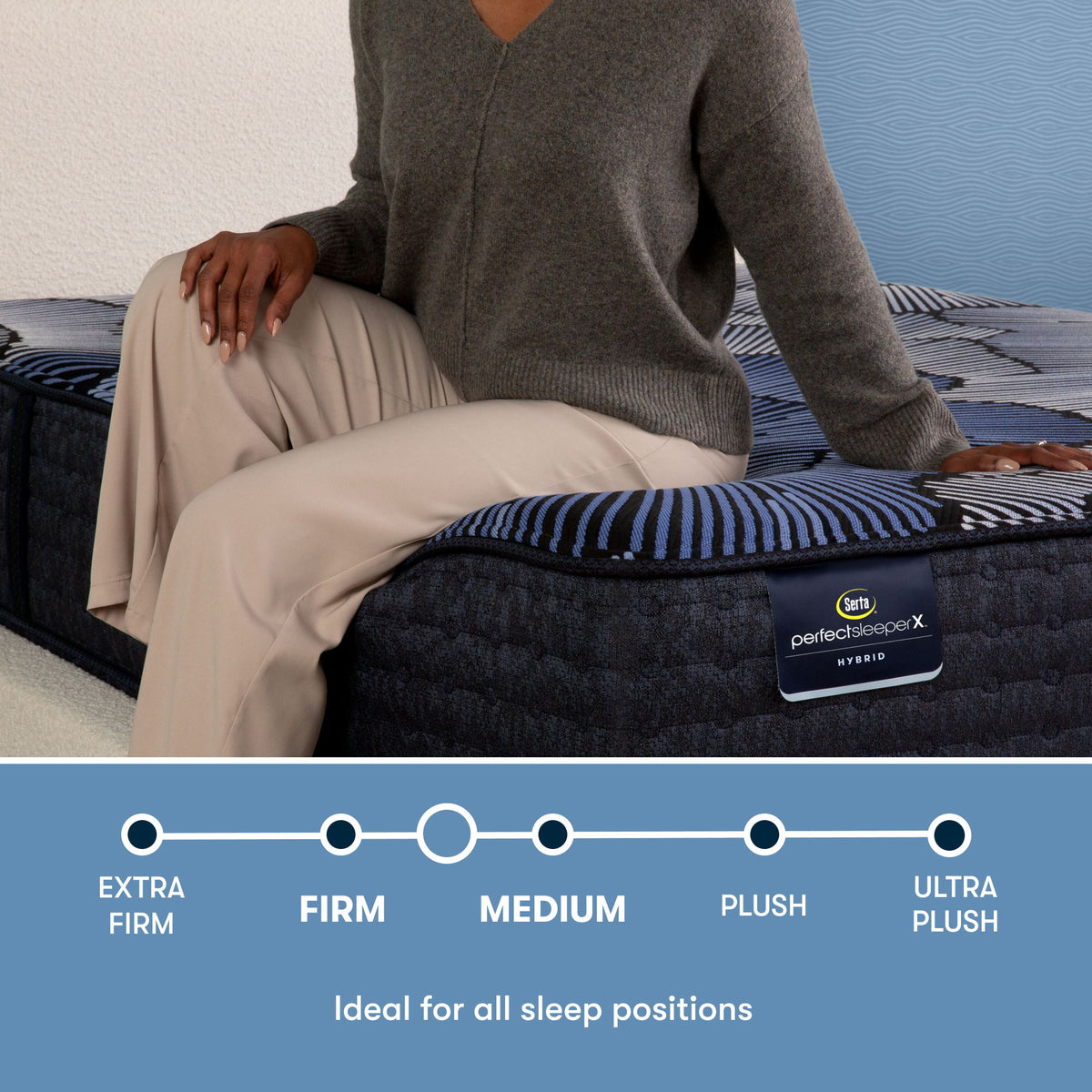 Perfect Sleeper - 14" X Prescott Hybrid Medium Firm Mattress