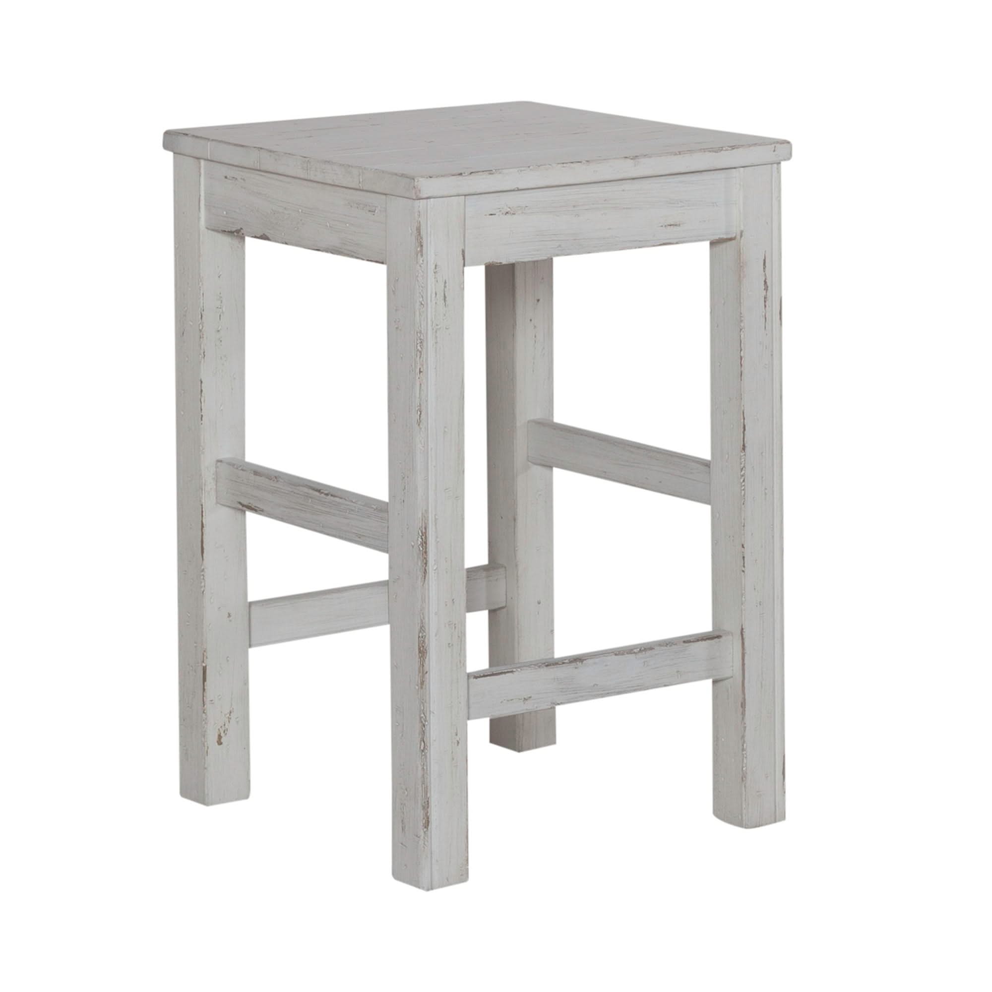 River Place - Console Stool - Riverstone White & Tobacco