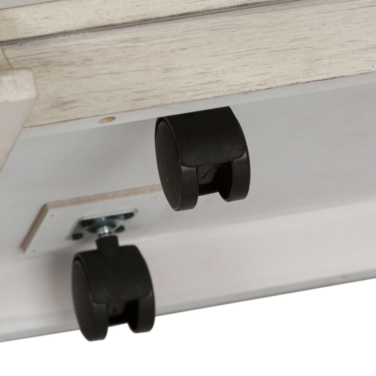 Farmhouse Reimagined - Rectangular Cocktail Table - Antique White / Chestnut Tops
