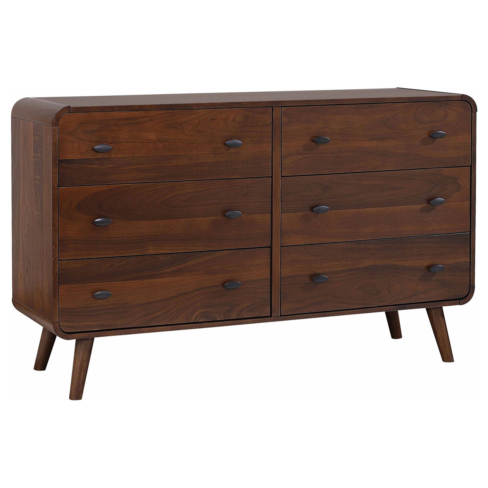 Robyn 6-Drawer Dresser Dark Walnut