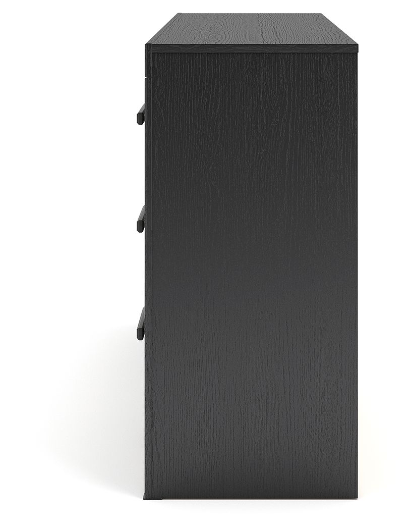 Broachmyn - 3 Pc. - Dresser And 2 Nightstands - Black / Gray