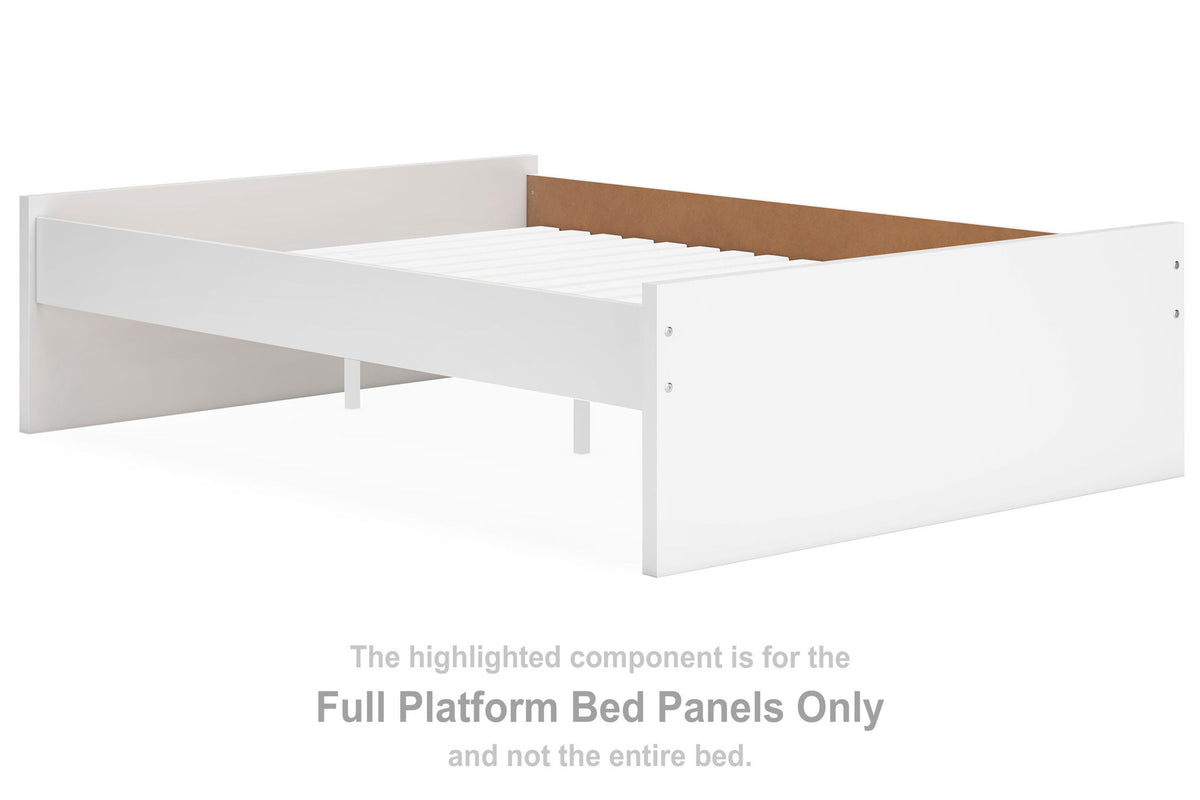 Onita - Full Platform Bed Panels - White