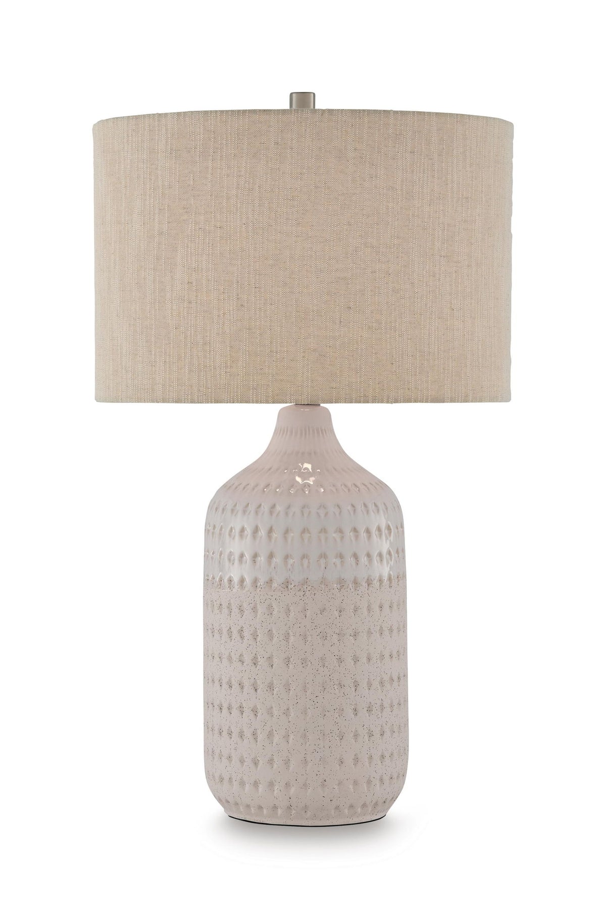 Capwich - Ceramic Table Lamp - Beige / White
