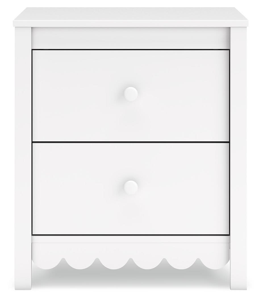 Hallityn - Two Drawer Night Stand - White
