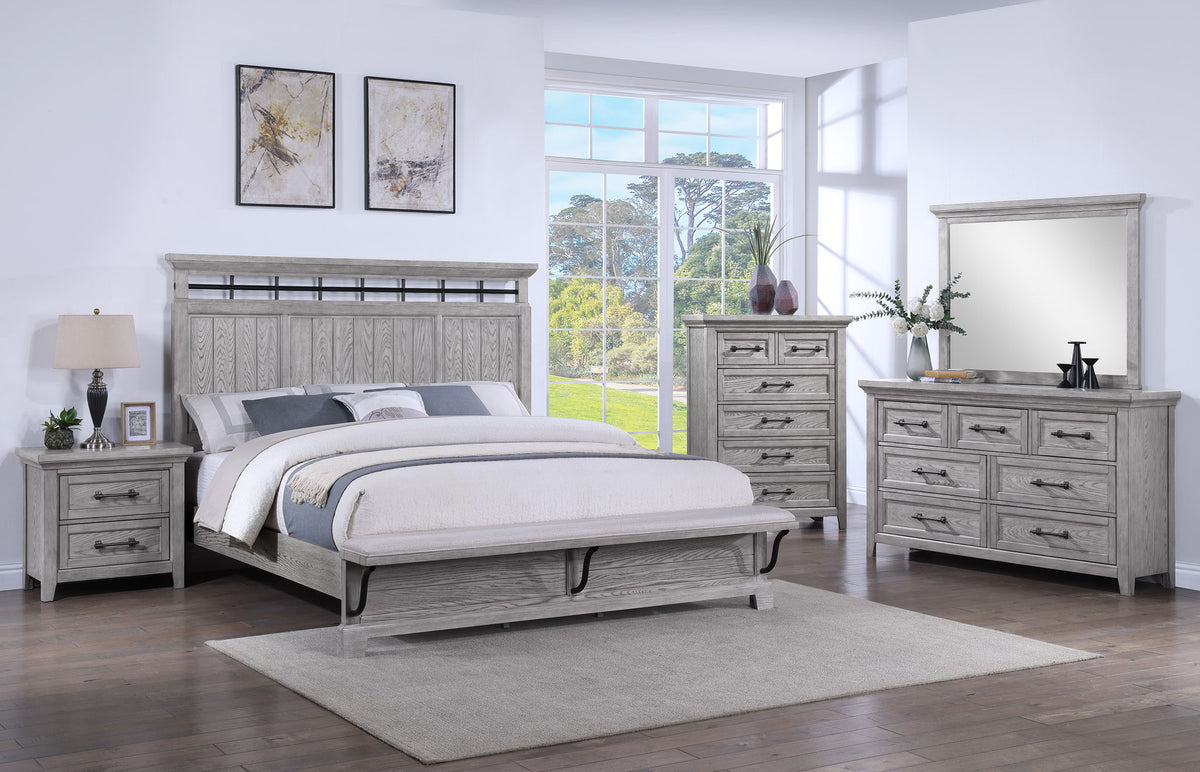 Beckett - King Bed - Greige