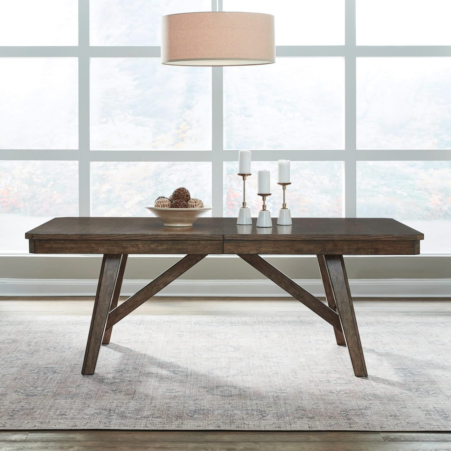 Carolina Park - Trestle Table - Amber Brown