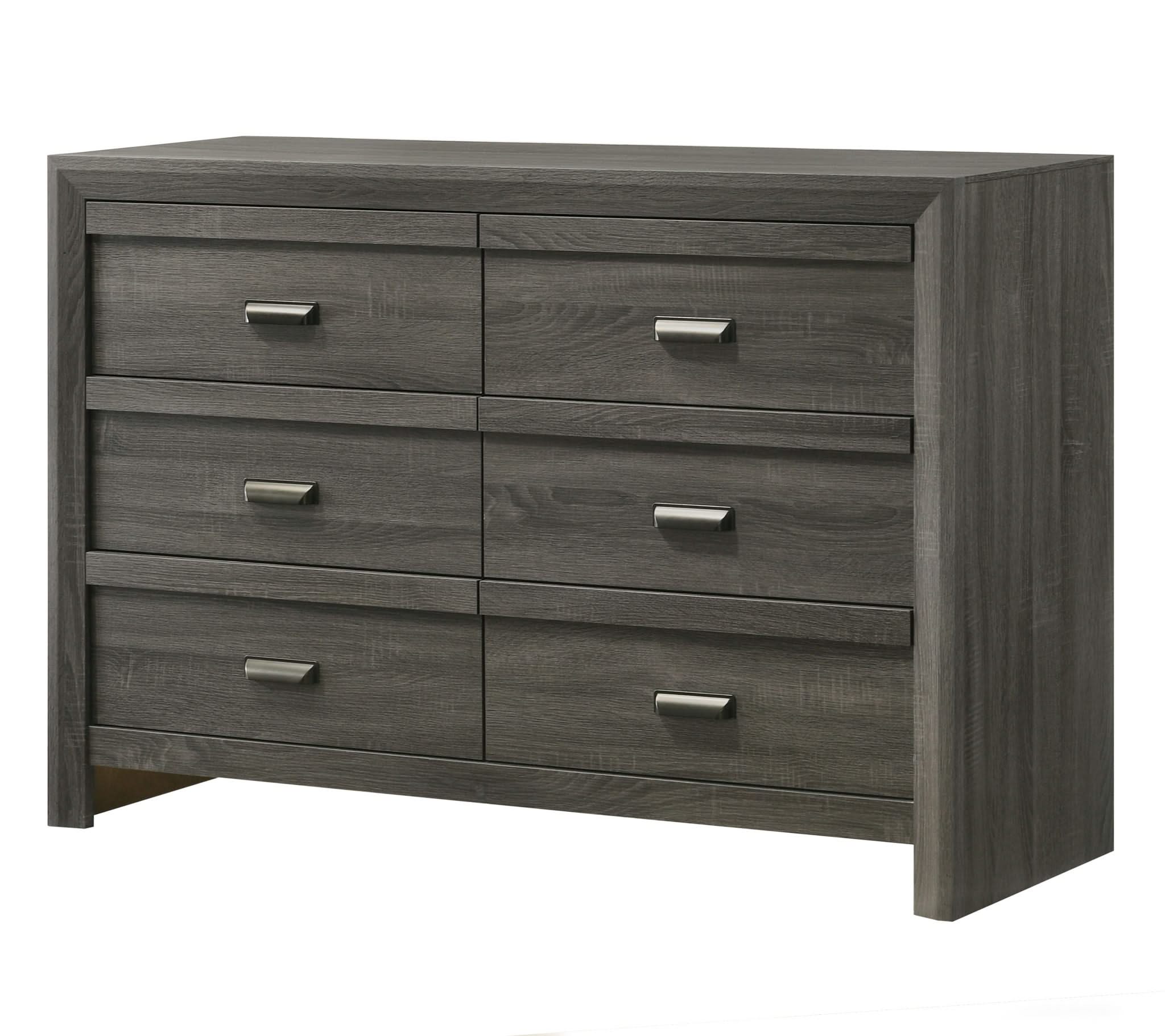 Valor - King 4 Piece Bedroom Set - Gray