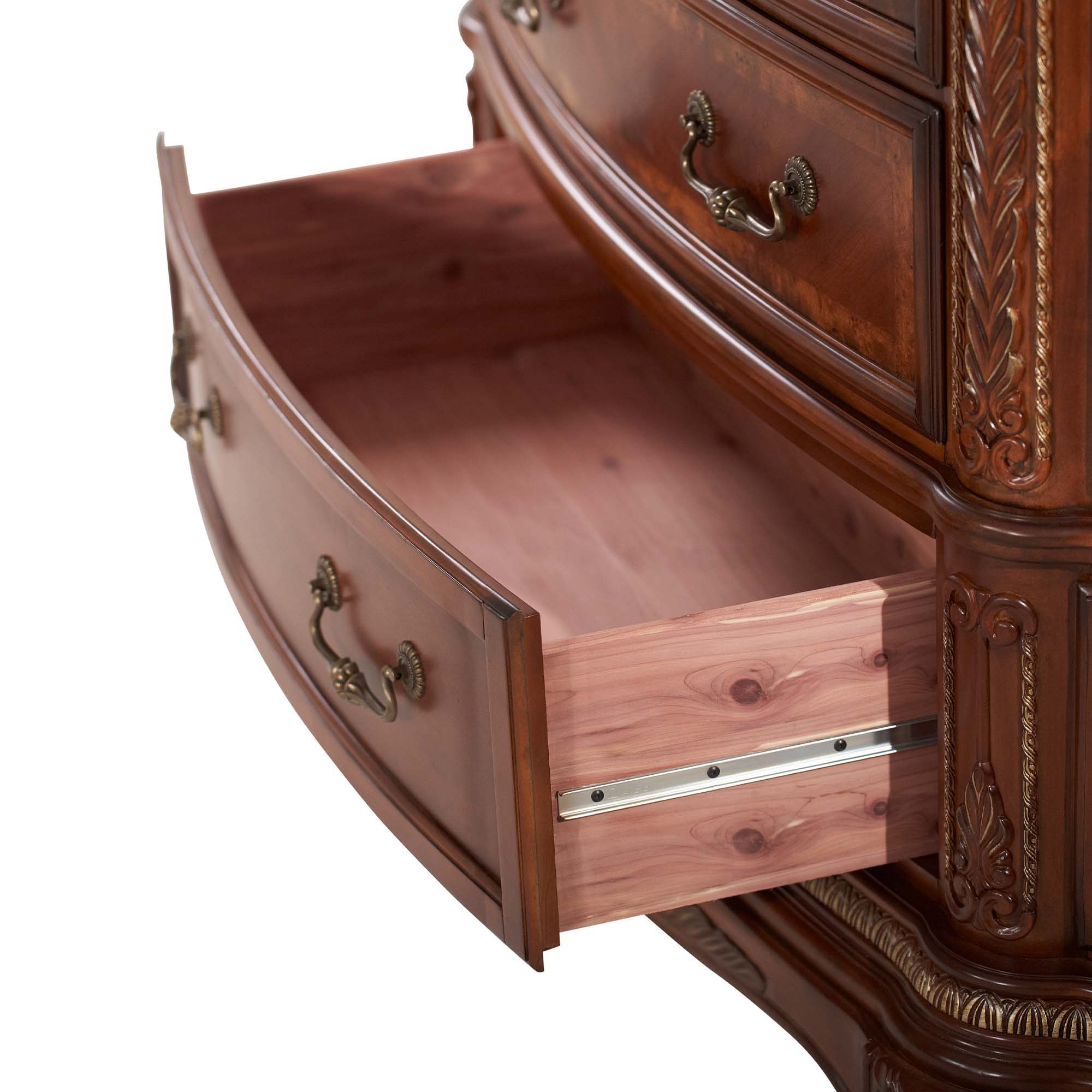 Cortina - 6-Drawer Chest - Honey Walnut