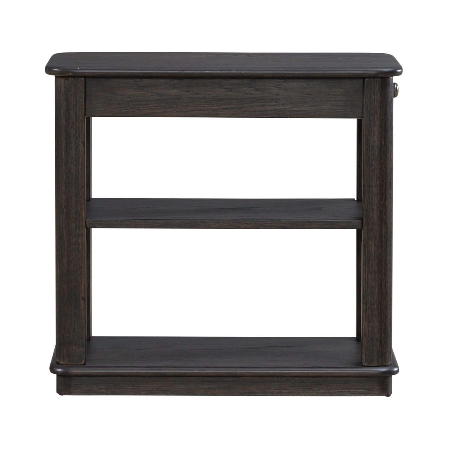 Wallace - Chair Side Table - Aged Oak