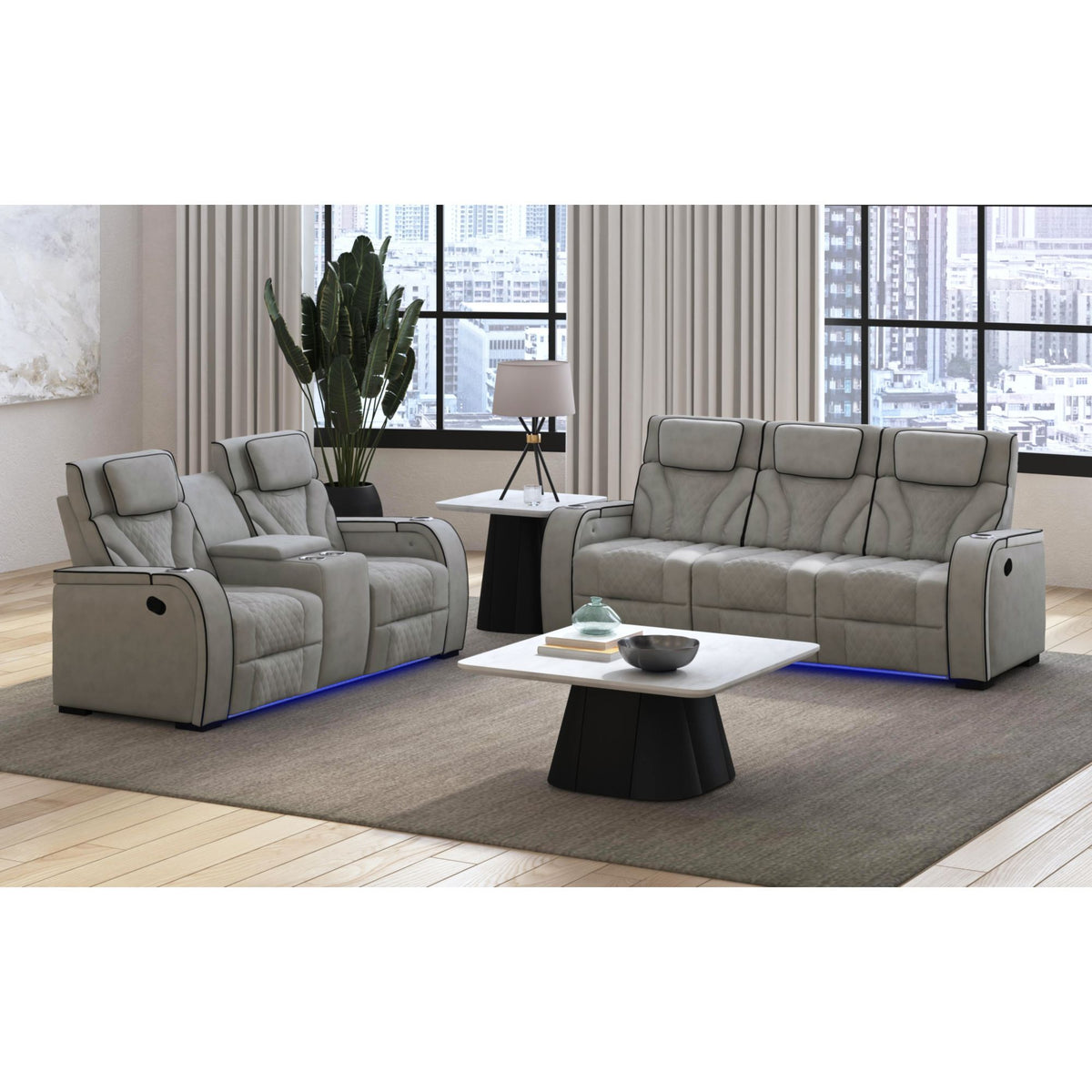 Blitz - Motion Sofa With DDT, Reading Light, Wireless Charger And LED