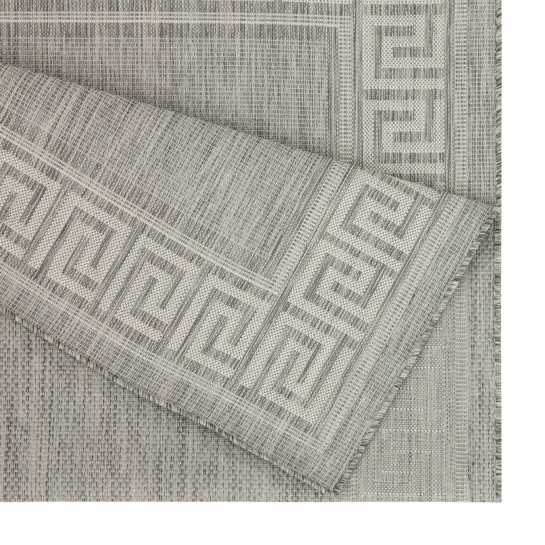 Sunshine - 5'3" X 7'3" Indoor, Outdoor, Area Rug Polypropylene - Silver